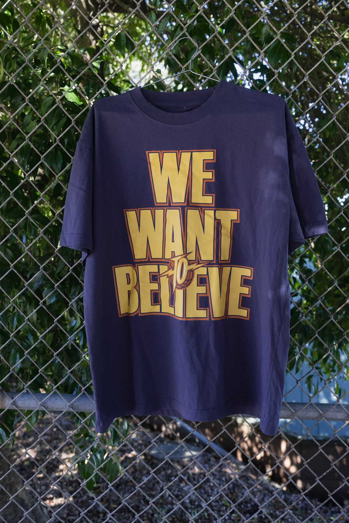 WE WANT TO BELIEVE (T-SHIRT) - BLUE