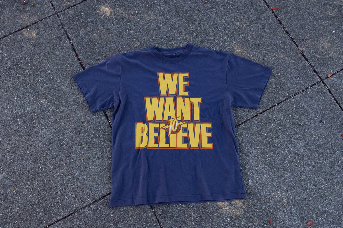 WE WANT TO BELIEVE (T-SHIRT) - BLUE