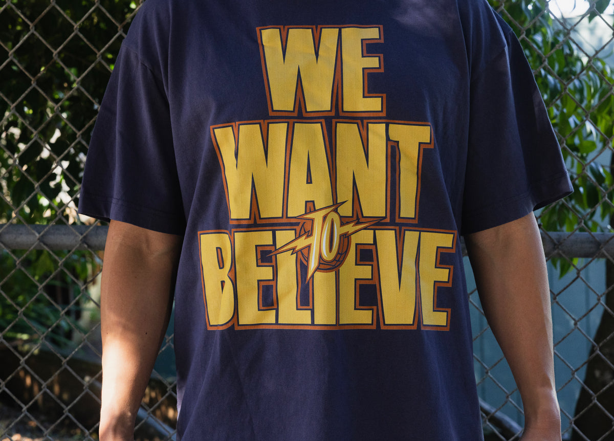 WE WANT TO BELIEVE (T-SHIRT) - BLUE